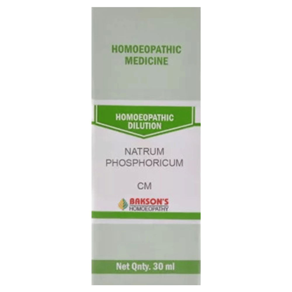 Bakson's Homeopathy Natrum Phosphoricum Dilution CM bottle of 30 ml Dilution
