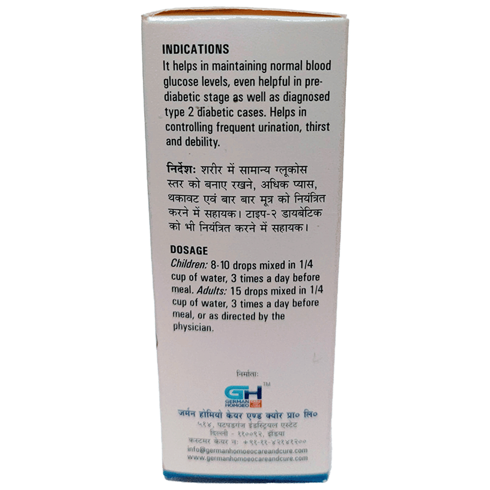 German's Diabetic Care and Cure Drop bottle of 30 ml Drop