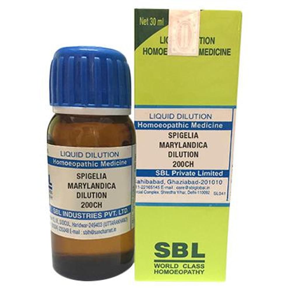 SBL Spigelia Marylandica Dilution 200 CH bottle of 30 ml Dilution