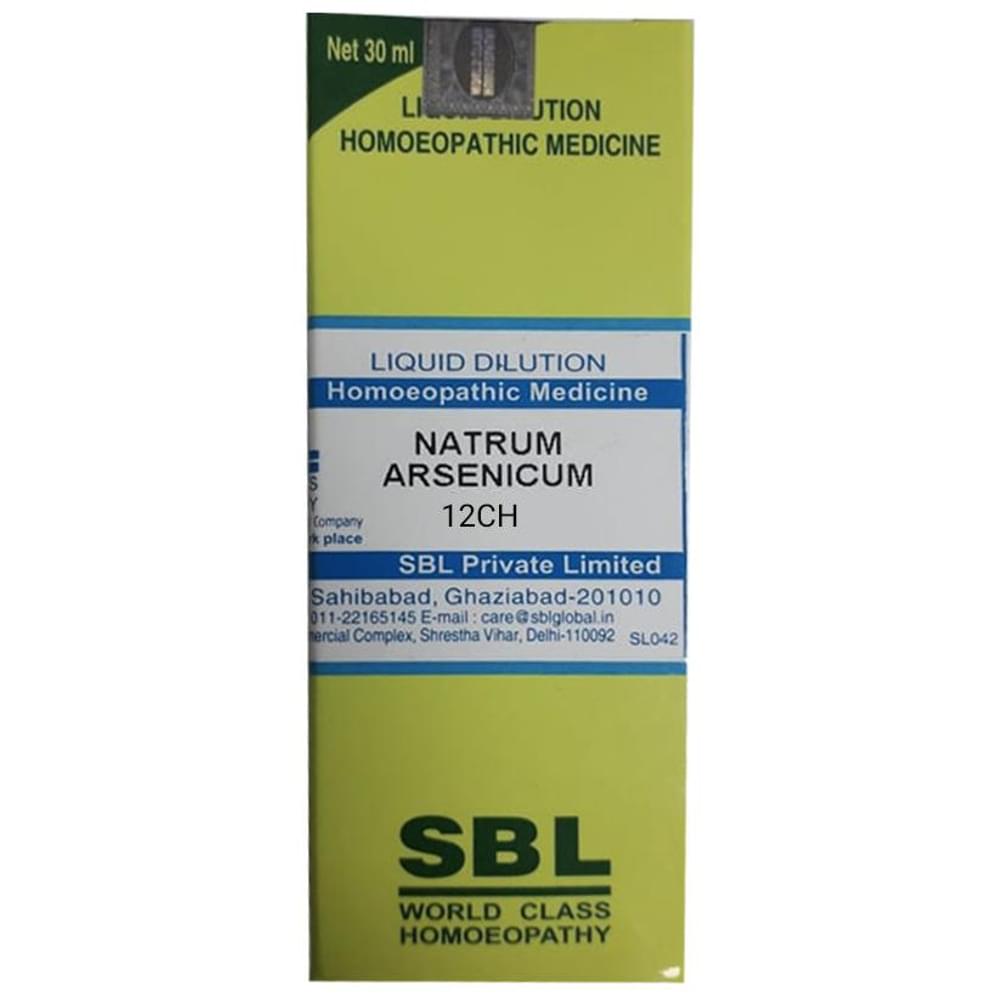 SBL Natrum Arsenicum Dilution 12 CH bottle of 30 ml Dilution
