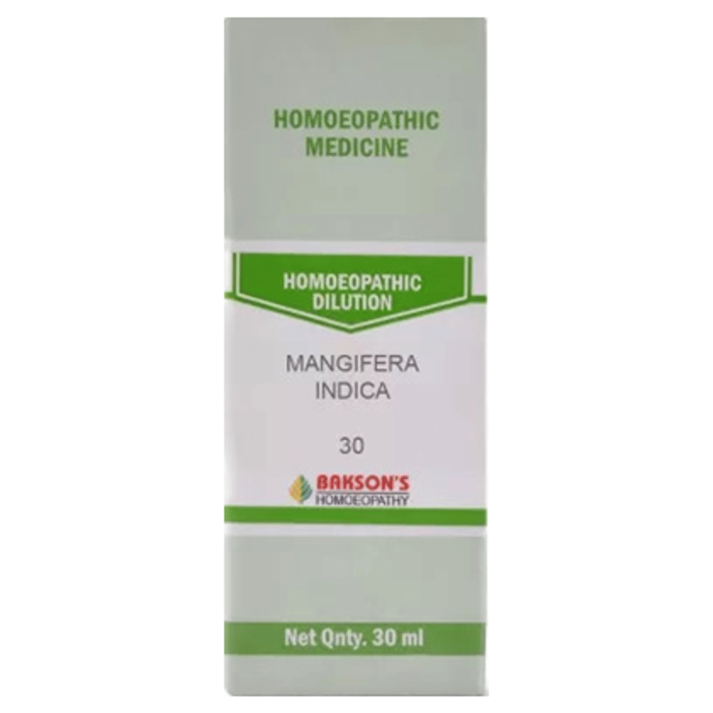 Bakson's Homeopathy Mangifera Indica Dilution 30 bottle of 30 ml Dilution