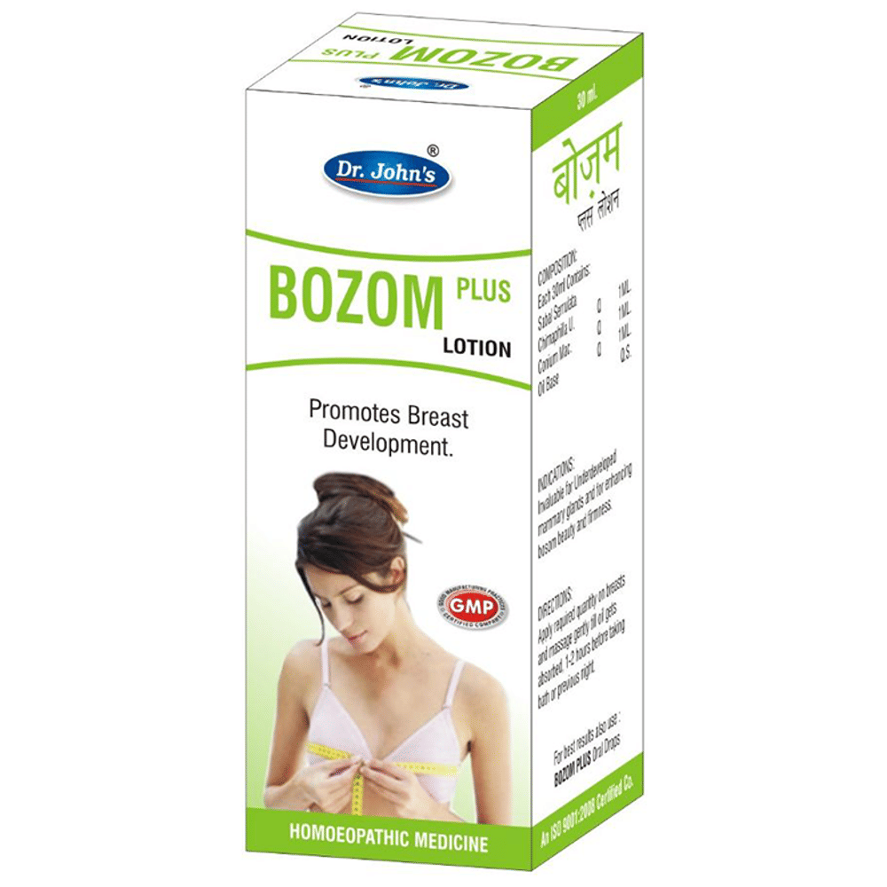Dr. Johns Bozom Plus Lotion bottle of 30 ml Lotion