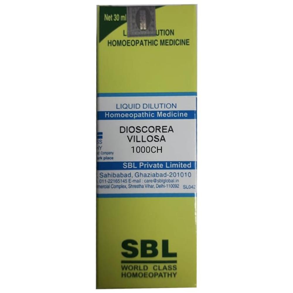 SBL Dioscorea Villosa Dilution 1000 CH bottle of 30 ml Dilution