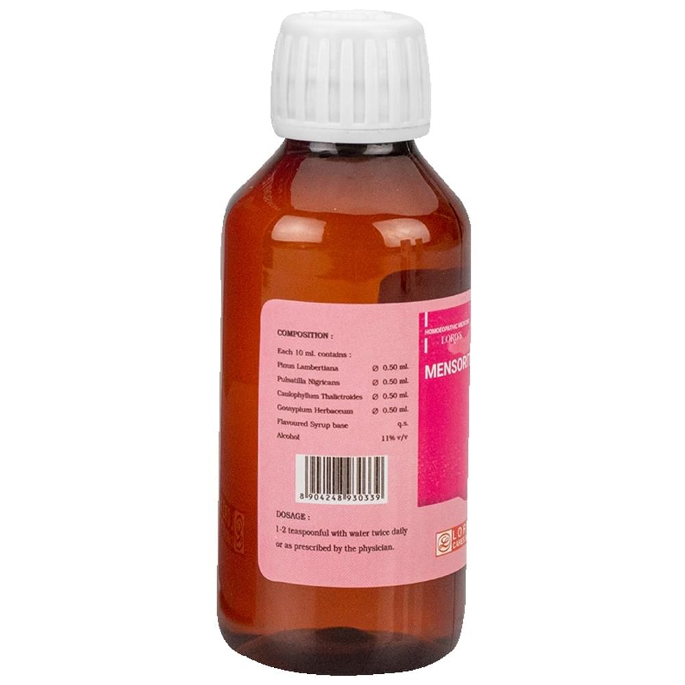Lord's Mensorite Syrup bottle of 180 ml Syrup Lord's Mensorite Syrup bottle of 180 ml Syrup