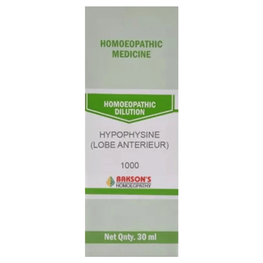 Bakson's Homeopathy Hypophysine (Lobe Anterieur) Dilution 1000 CH bottle of 30 ml Dilution