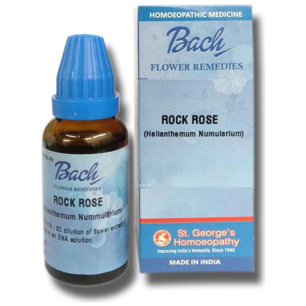 St. George‚Äôs Bach Flower Rock Rose bottle of 100 ml Dilution