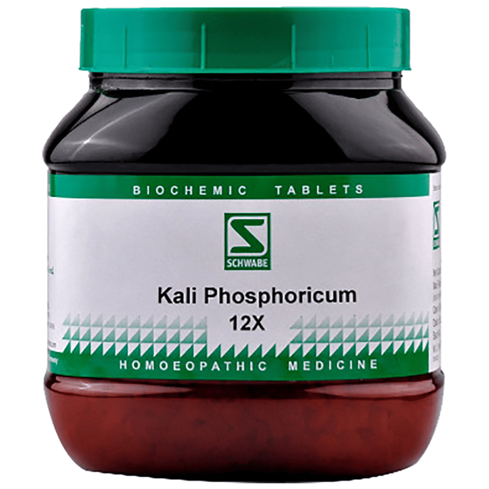Dr Willmar Schwabe India Kali Phosphoricum Biochemic Tablet 12X bottle of 550 gm Biochemic Tablet