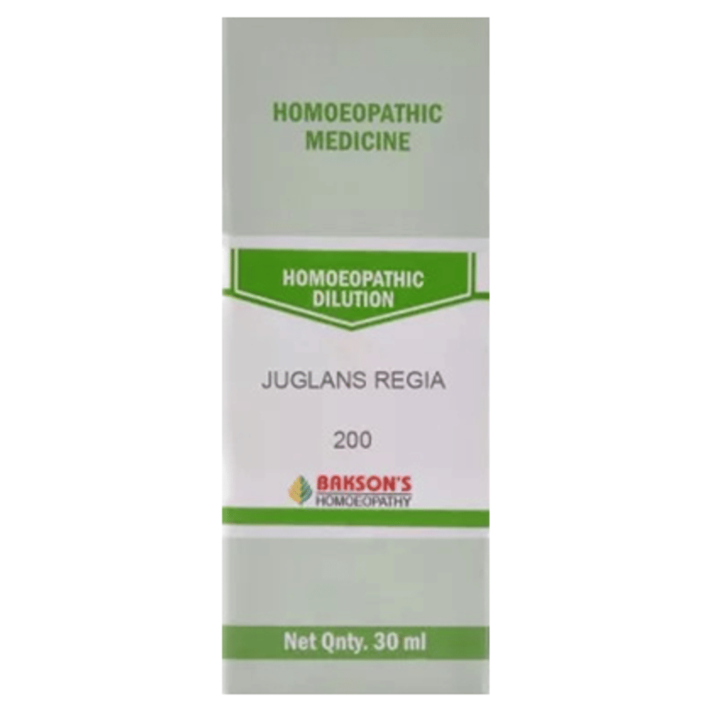 Bakson's Homeopathy Juglans Regia Dilution 200 bottle of 30 ml Dilution