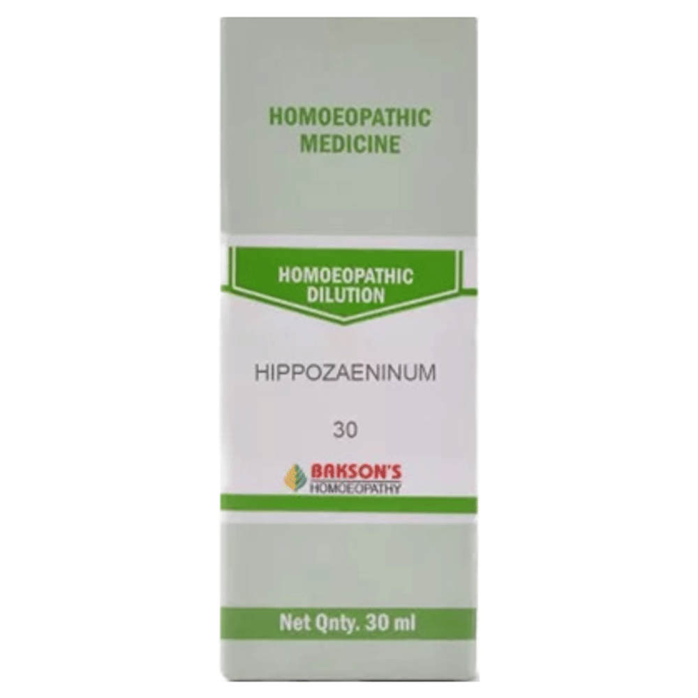 Bakson's Homeopathy Hippozaeninum Dilution 30 bottle of 30 ml Dilution