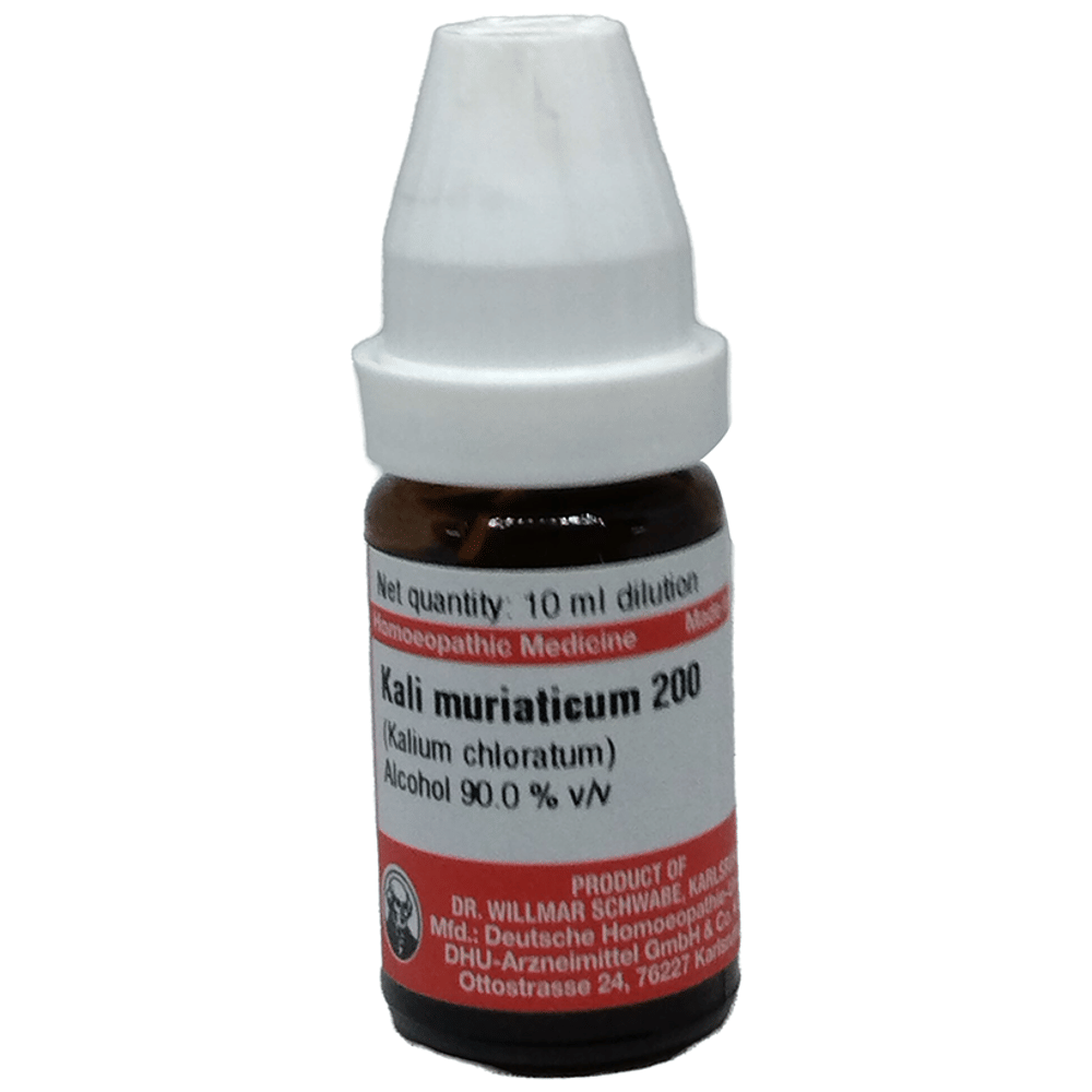 Dr Willmar Schwabe Germany Kali Muriaticum Dilution 200 bottle of 10 ml Dilution