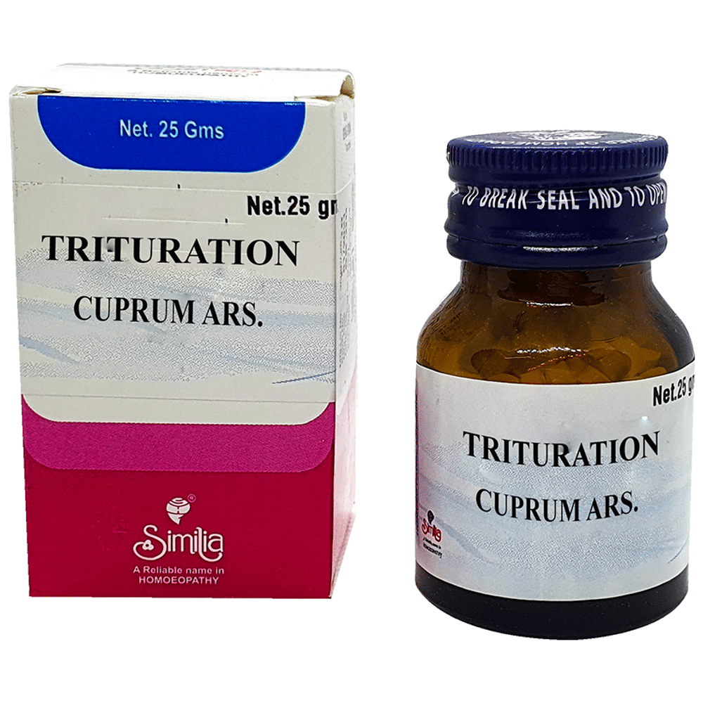 Similia Cuprum Ars. Trituration Tablet 3X bottle of 25 gm Trituration Tablet