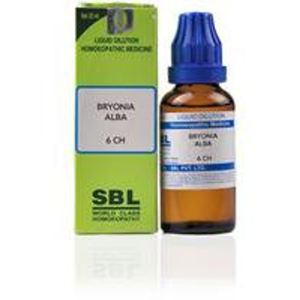 SBL Bryonia Alba Dilution 6 CH bottle of 30 ml Dilution