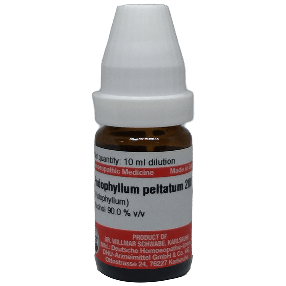 Dr Willmar Schwabe Germany Podophyllum Peltatum Dilution 200 bottle of 10 ml Dilution