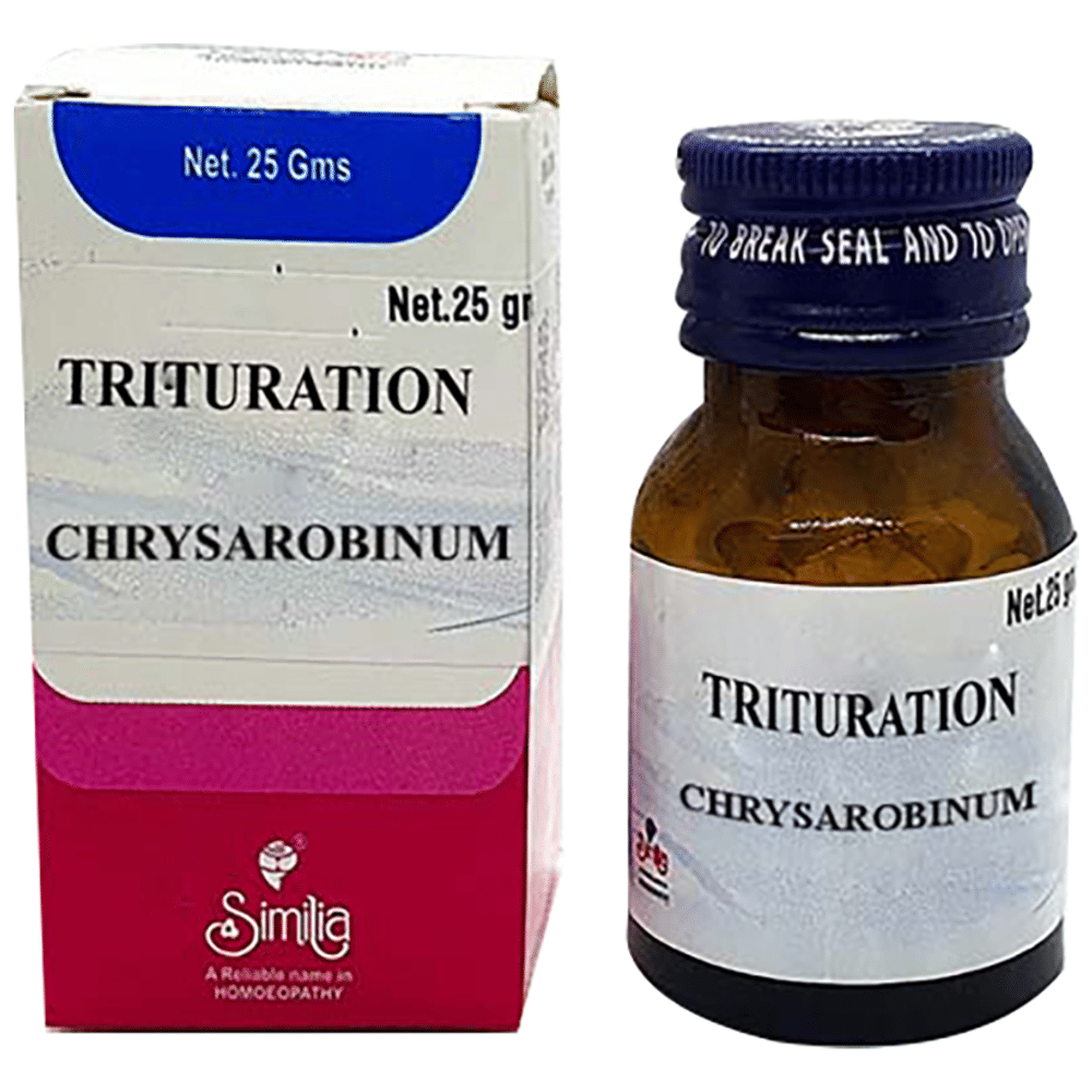 Similia Chrysarobinum Trituration Tablet 3X bottle of 25 gm Trituration Tablet