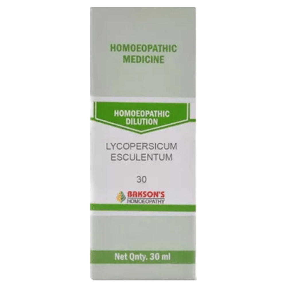 Bakson's Homeopathy Lycopersicum Esculentum Dilution 30 bottle of 30 ml Dilution