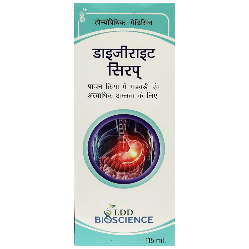 LDD Bioscience Digerite Syrup bottle of 115 ml Syrup LDD Bioscience Digerite Syrup bottle of 115 ml Syrup