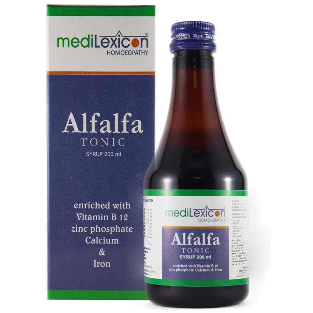 Medilexicon Alfalfa Tonic Syrup bottle of 200 ml Syrup