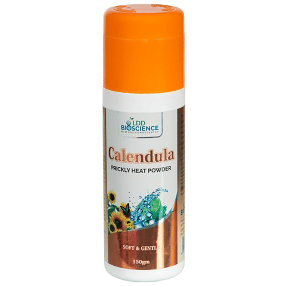 LDD Bioscience Calendula Prickly Heat Powder bottle of 150 gm Powder