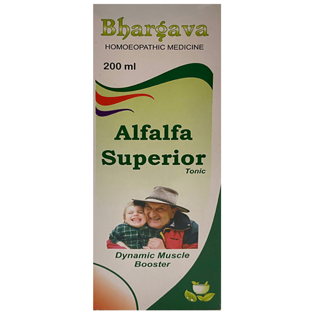 Bhargava Alfalfa Superior Tonic bottle of 200 ml Tonic