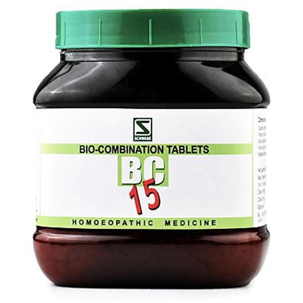 Dr Willmar Schwabe India Bio-Combination 15 (BC 15) Tablet bottle of 550 gm Biocombination Tablet