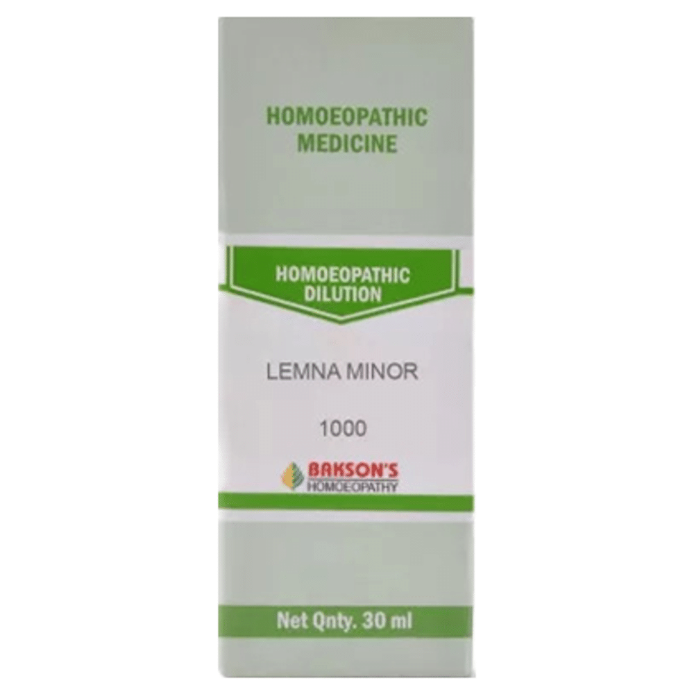 Bakson's Homeopathy Lemna Minor Dilution 1000 CH bottle of 30 ml Dilution