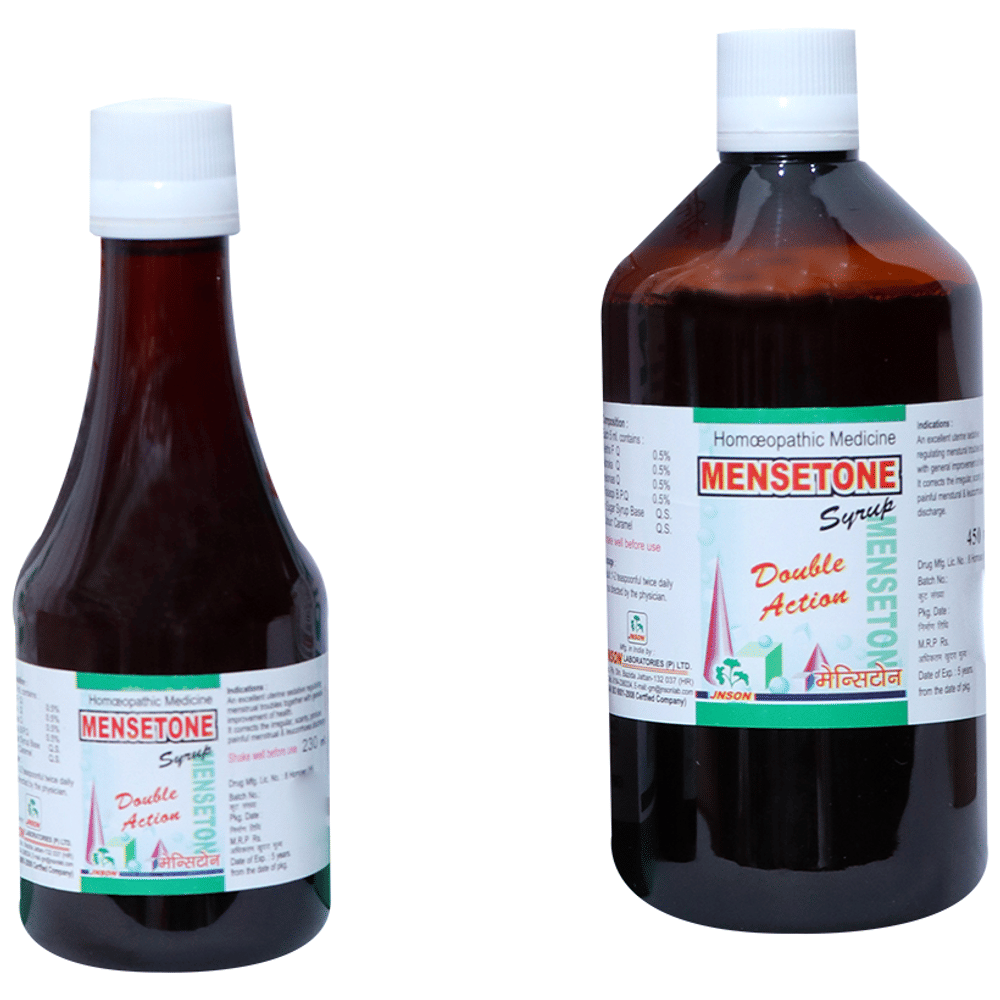 JNSON Mensetone Syrup bottle of 450 ml Syrup JNSON Mensetone Syrup bottle of 450 ml Syrup