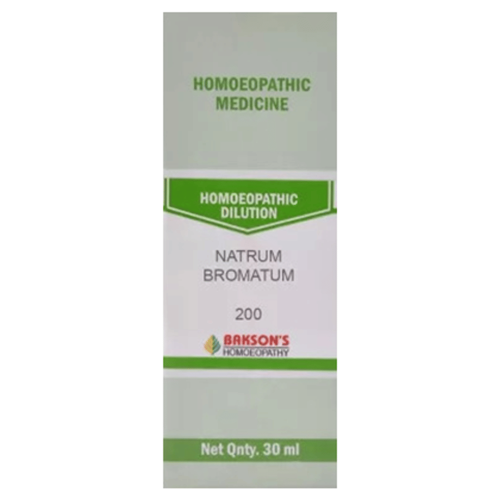 Bakson's Homeopathy Natrum Bromatum Dilution 200 bottle of 30 ml Dilution