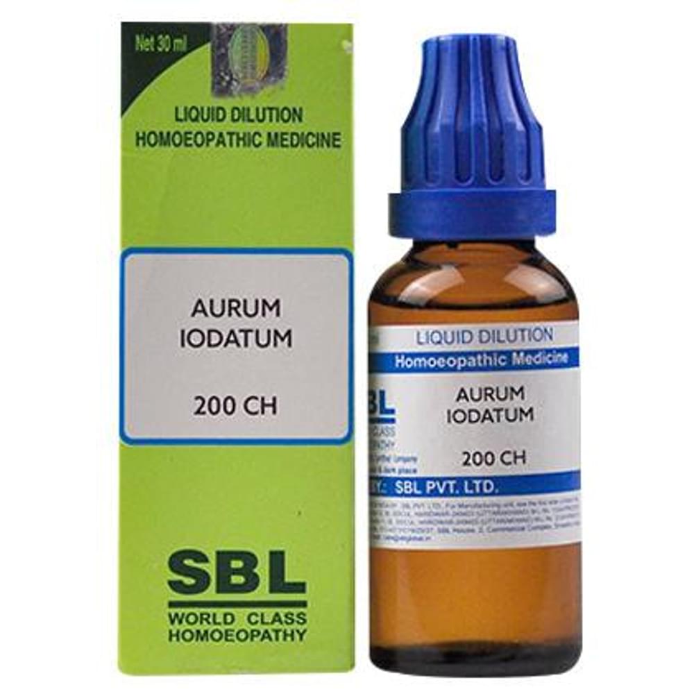 SBL Aurum Iodatum Dilution 200 CH bottle of 30 ml Dilution