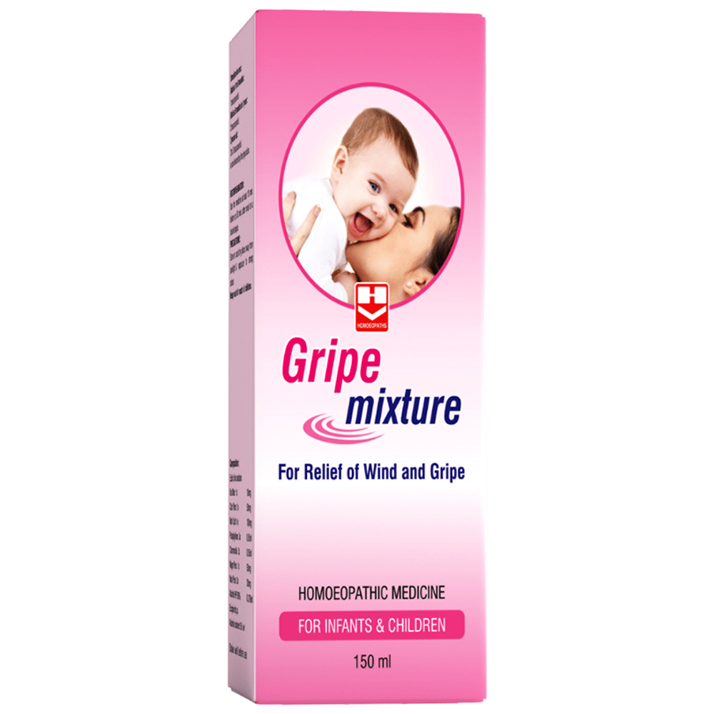 Homeopaths Gripe Mixture Syrup bottle of 150 ml Syrup