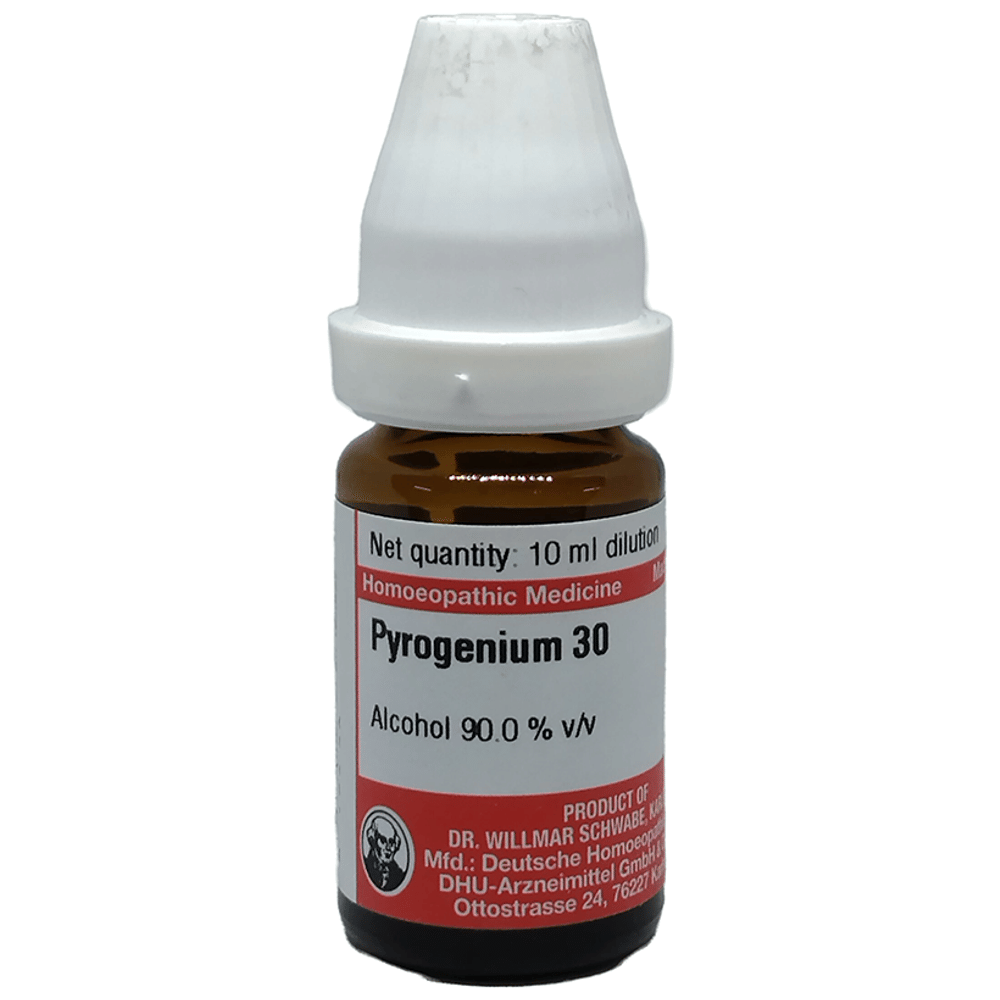 Dr Willmar Schwabe Germany Pyrogenium Dilution 30 bottle of 10 ml Dilution