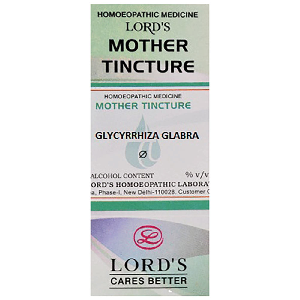 Lord's Glycyrrhiza Glabra Mother Tincture Q bottle of 30 ml Mother Tincture