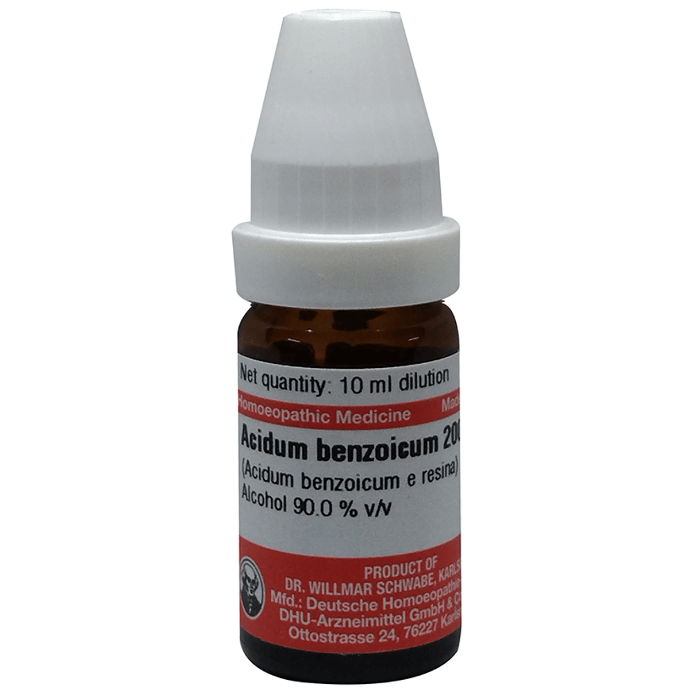 Dr Willmar Schwabe Germany Acidum Benzoicum Dilution 200 bottle of 10 ml Dilution Dr Willmar Schwabe Germany Acidum Benzoicum Dilution 200 bottle of 10 ml Dilution