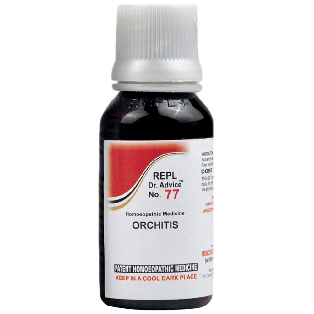 REPL Dr. Advice No.77 Orchitis Drop bottle of 30 ml Drop REPL Dr. Advice No.77 Orchitis Drop bottle of 30 ml Drop