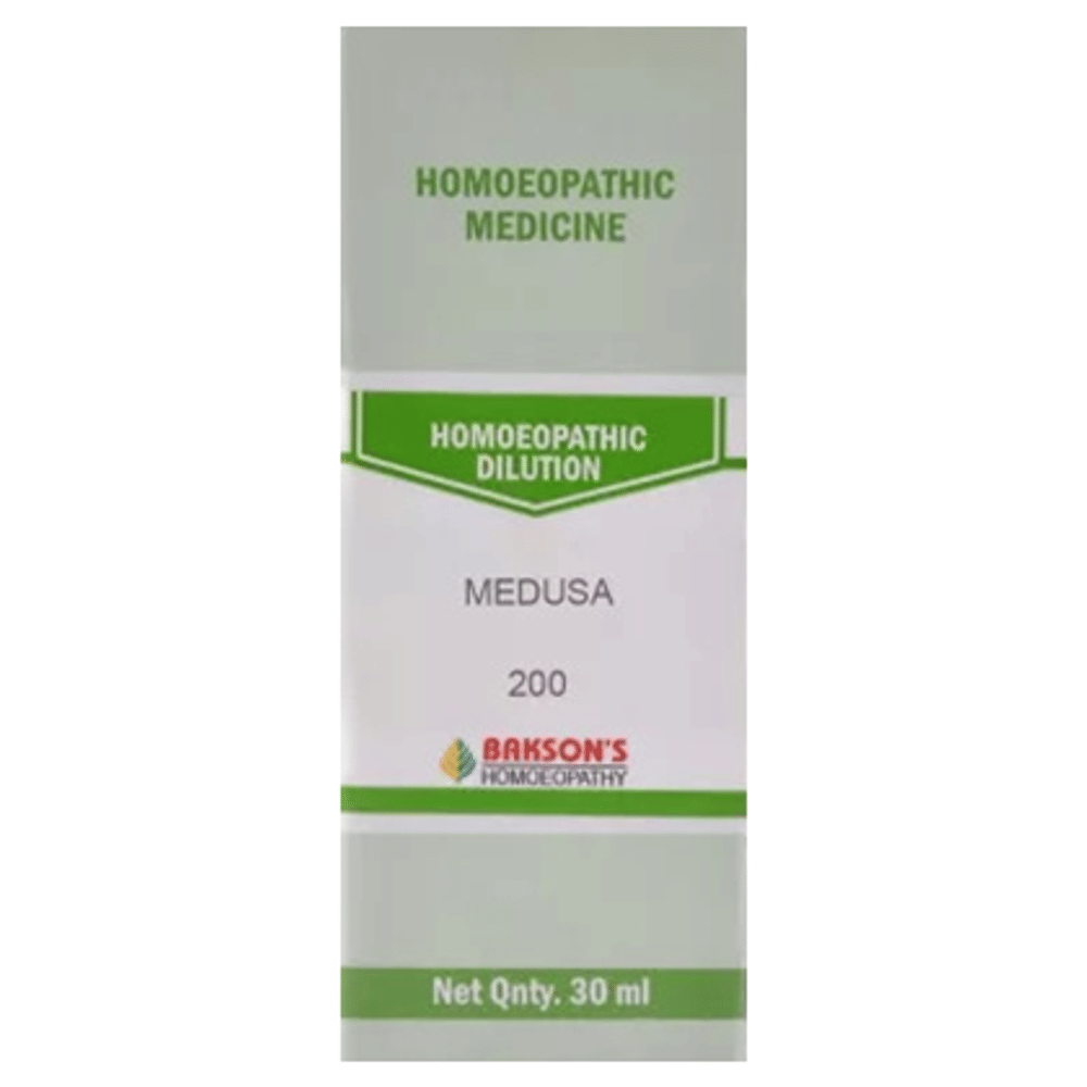 Bakson's Homeopathy Medusa Dilution 200 bottle of 30 ml Dilution Bakson's Homeopathy Medusa Dilution 200 bottle of 30 ml Dilution