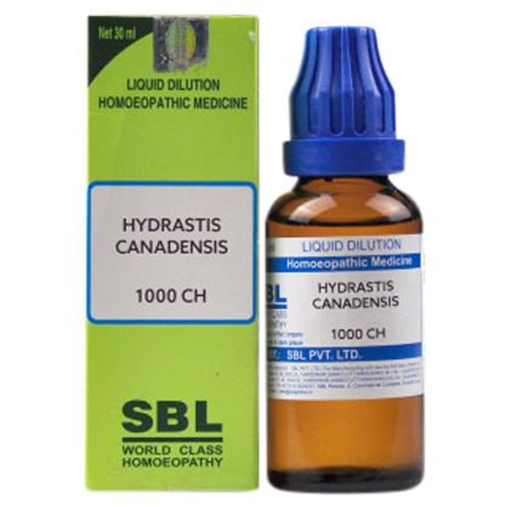 SBL Hydrastis Canadensis Dilution 1000 CH bottle of 30 ml Dilution