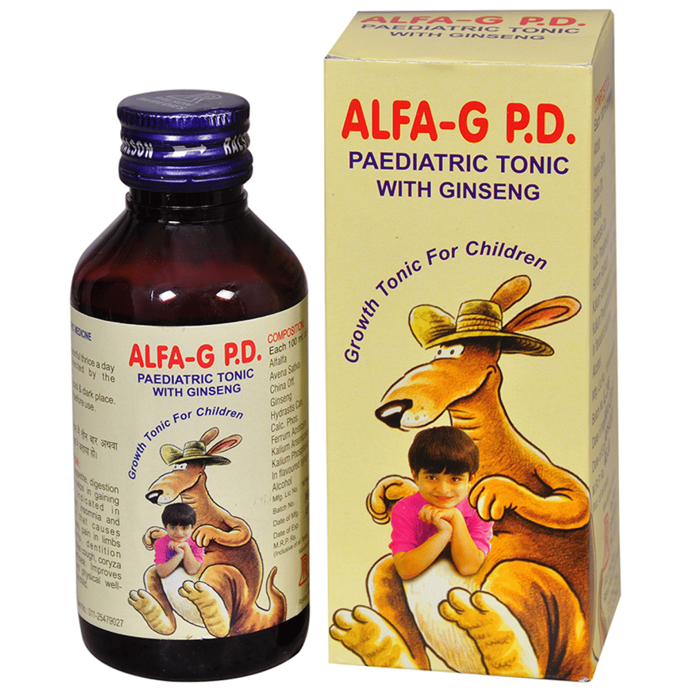 Ralson Remedies Alfa-G P.D. Paediatric Tonic With Ginseng bottle of 450 ml Tonic Ralson Remedies Alfa-G P.D. Paediatric Tonic With Ginseng bottle of 450 ml Tonic