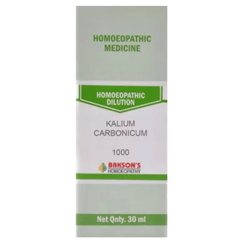 Bakson's Homeopathy Kalium Carbonicum Dilution 1000 CH bottle of 30 ml Dilution Bakson's Homeopathy Kalium Carbonicum Dilution 1000 CH bottle of 30 ml Dilution