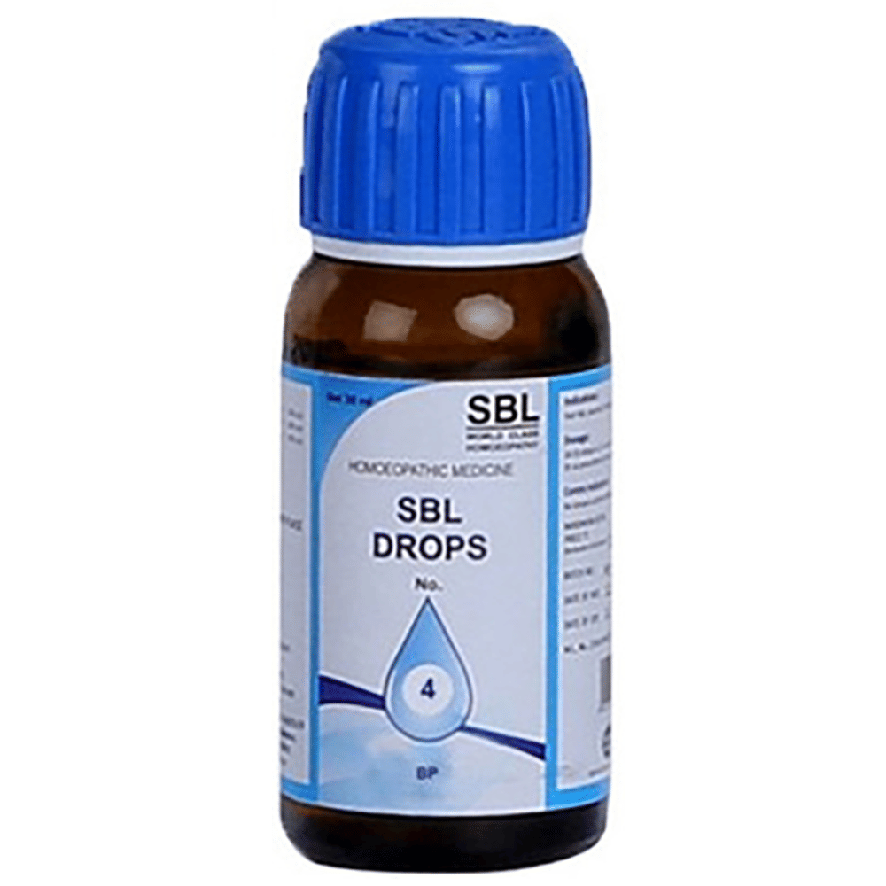 SBL Drops No. 4 (For BP) bottle of 30 ml Drop