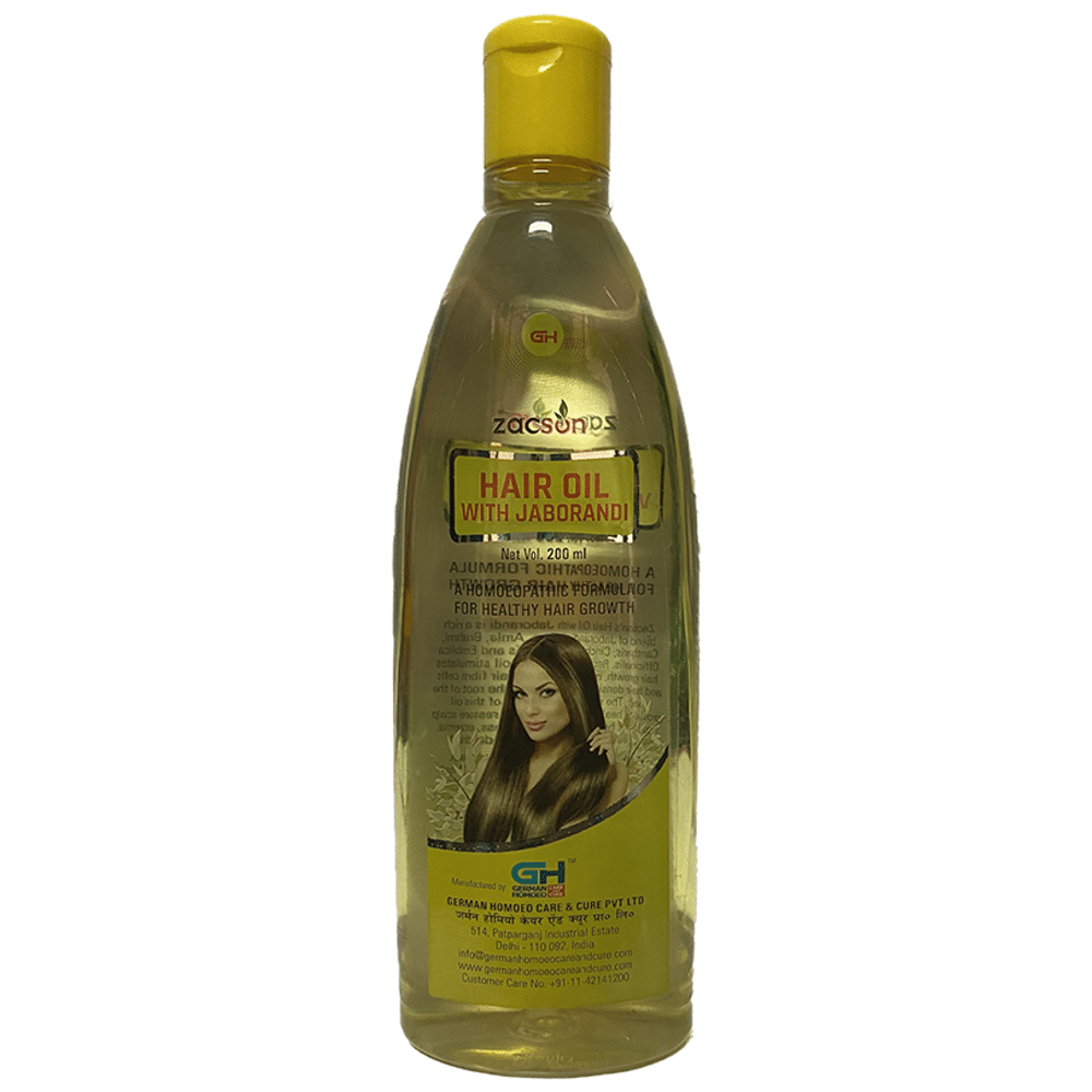 Zacson Hair Oil with Jaborandi bottle of 200 ml Oil
