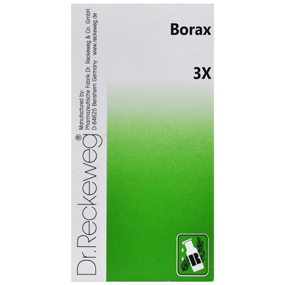 Dr. Reckeweg Borax Trituration Tablet 3X bottle of 20 gm Trituration Tablet