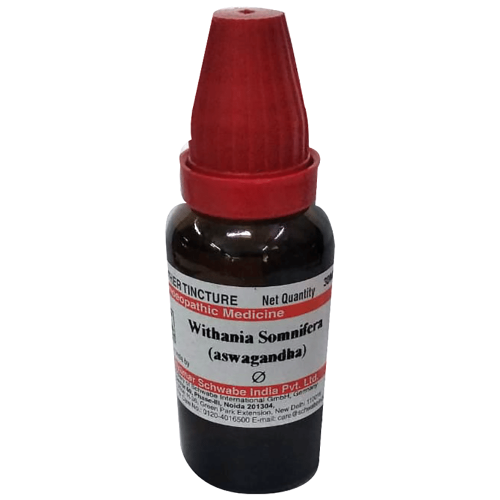 Dr Willmar Schwabe India Withania Somnifera (Aswagandha) Mother Tincture Q bottle of 30 ml Mother Tincture