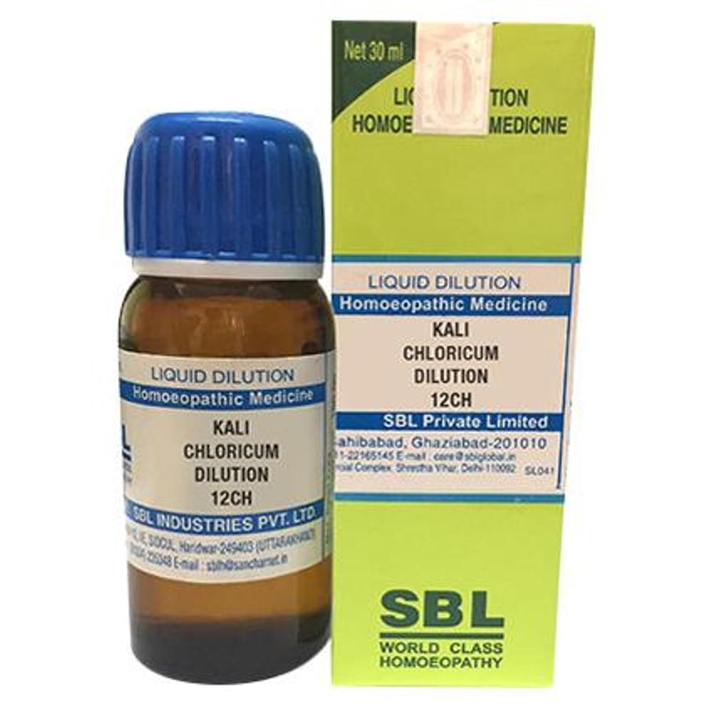 SBL Kali Chloricum Dilution 12 CH bottle of 30 ml Dilution