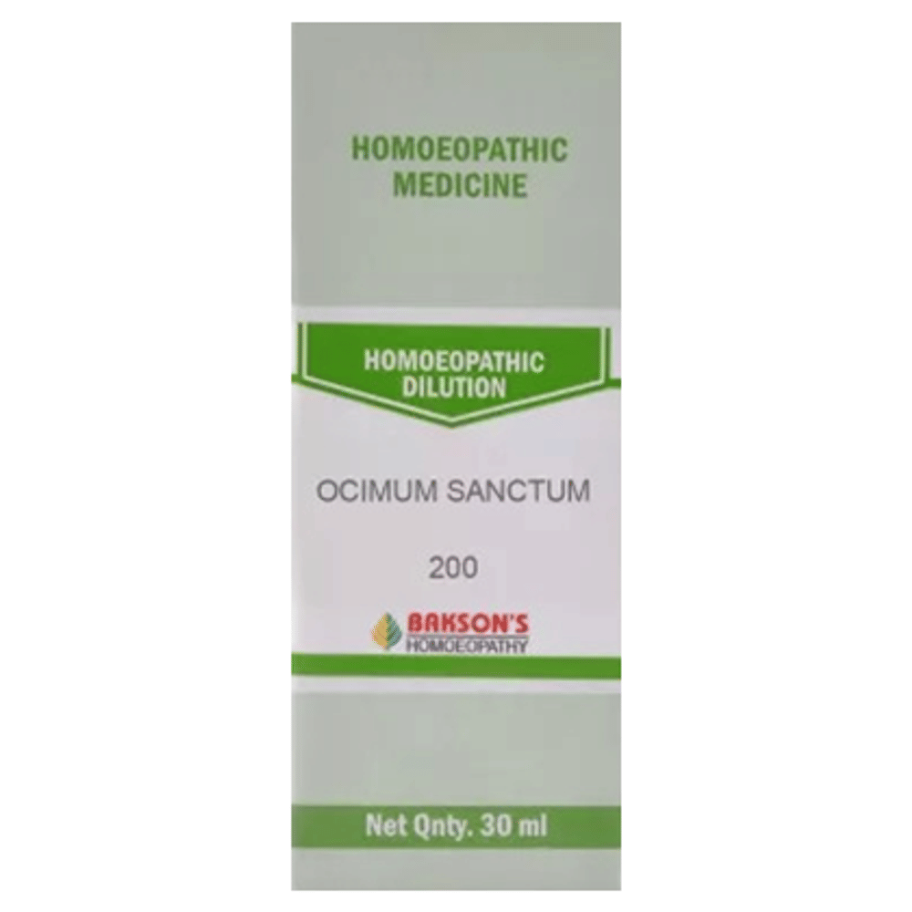 Bakson's Homeopathy Ocimum Sanctum Dilution 200 bottle of 30 ml Dilution