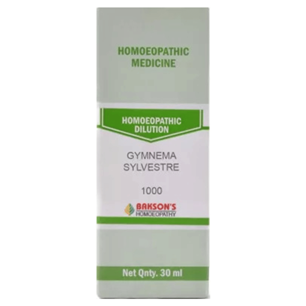 Bakson's Homeopathy Gymnema Sylvestre Dilution 1000 CH bottle of 30 ml Dilution