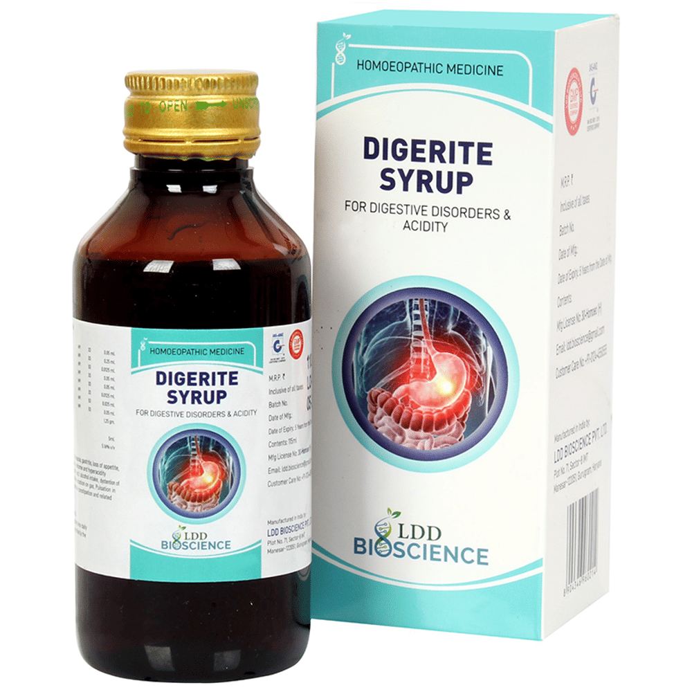 LDD Bioscience Digerite Syrup bottle of 450 ml Syrup