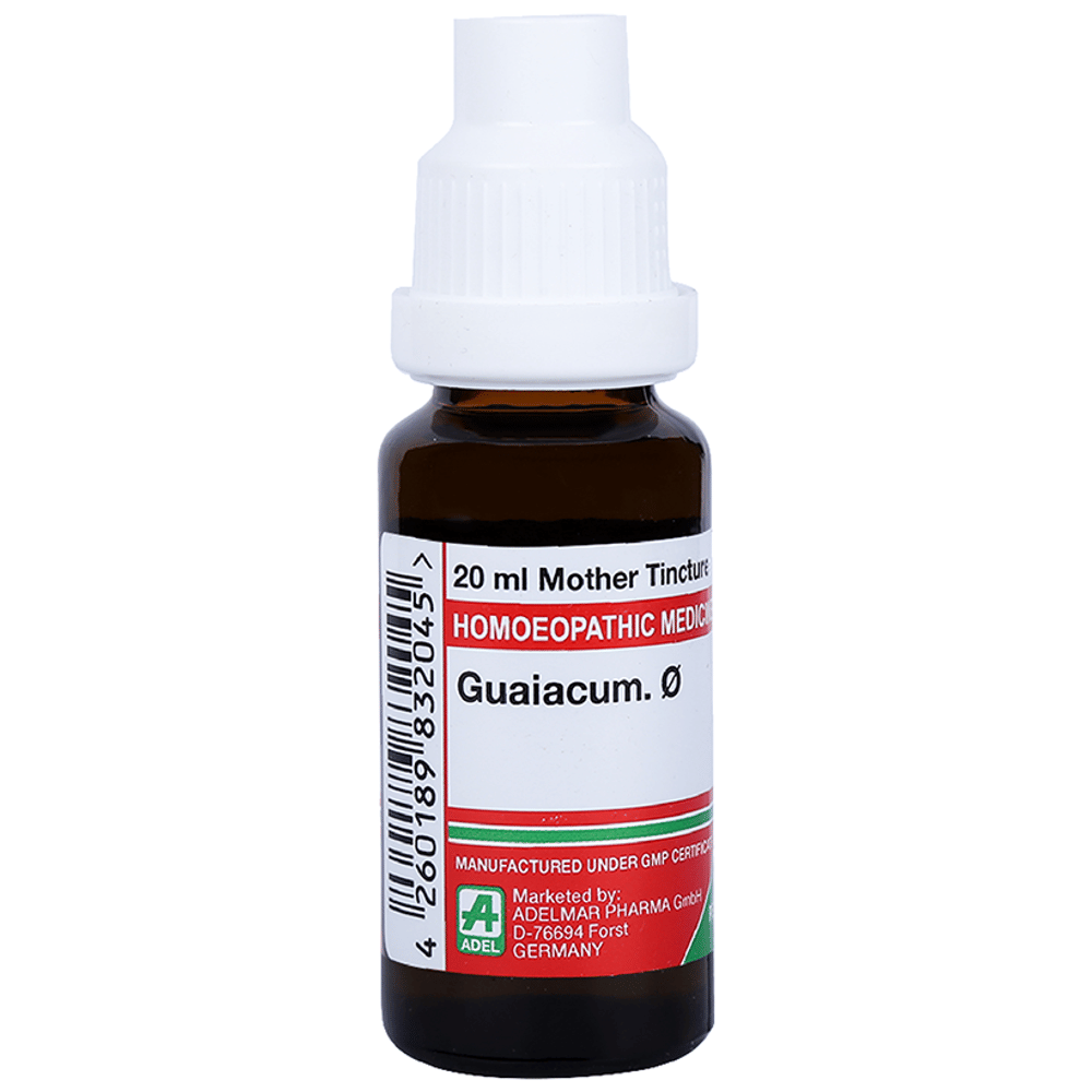 ADEL Guaiacum. Mother Tincture Q bottle of 20 ml Mother Tincture