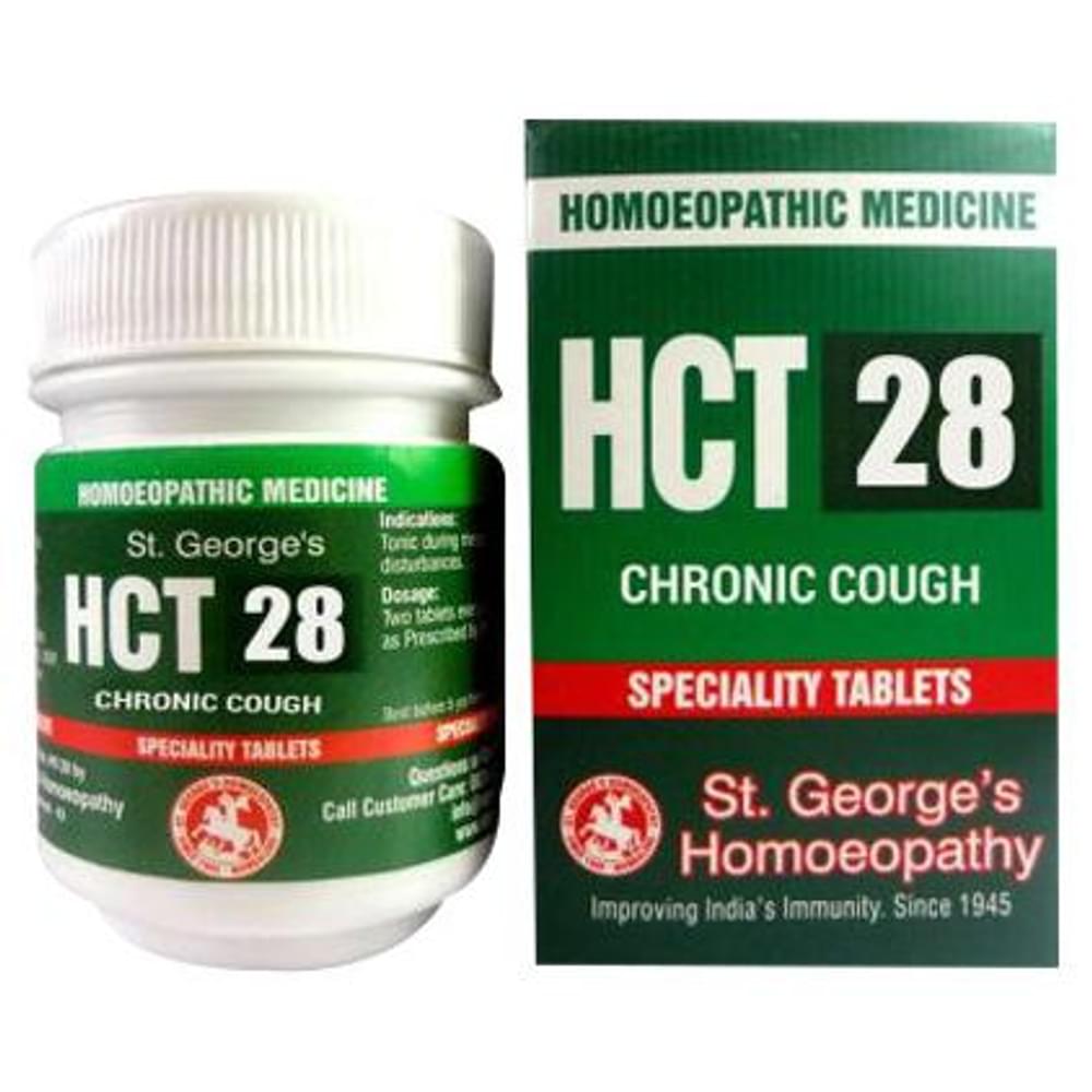 St. George‚Äôs HCT 28 Chronic Cough Tablet bottle of 30 gm Tablet