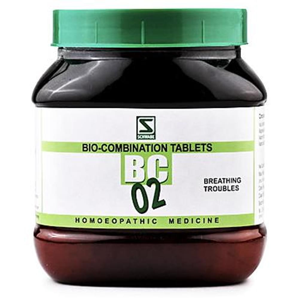 Dr Willmar Schwabe India Bio-Combination 02 (BC 02) Tablet bottle of 550 gm Biocombination Tablet