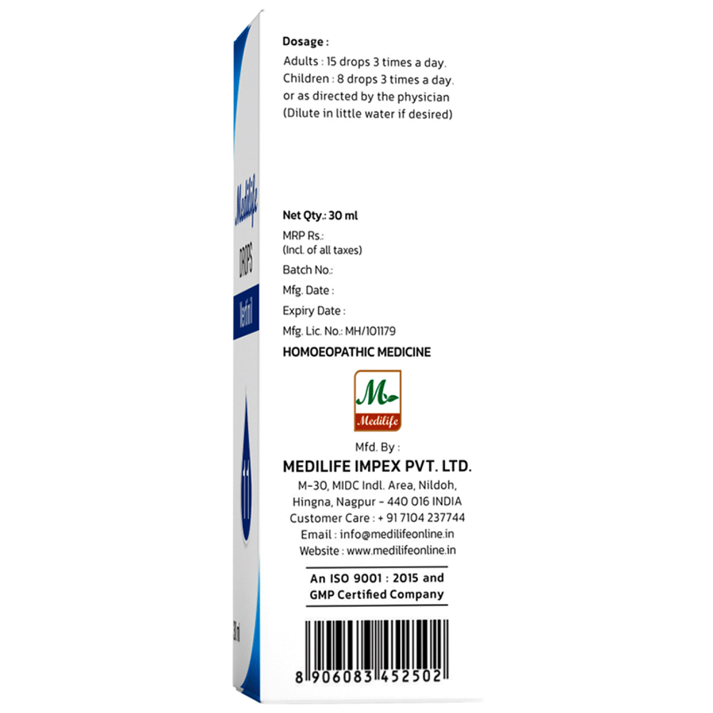 Medilife No 11 Vertinil Drop (30ml Each) box of 1 Bottle