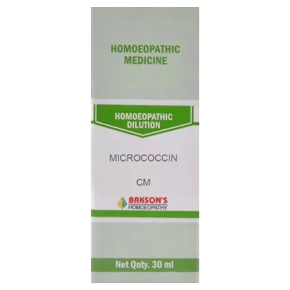 Bakson's Homeopathy Micrococcin Dilution CM bottle of 30 ml Dilution Bakson's Homeopathy Micrococcin Dilution CM bottle of 30 ml Dilution